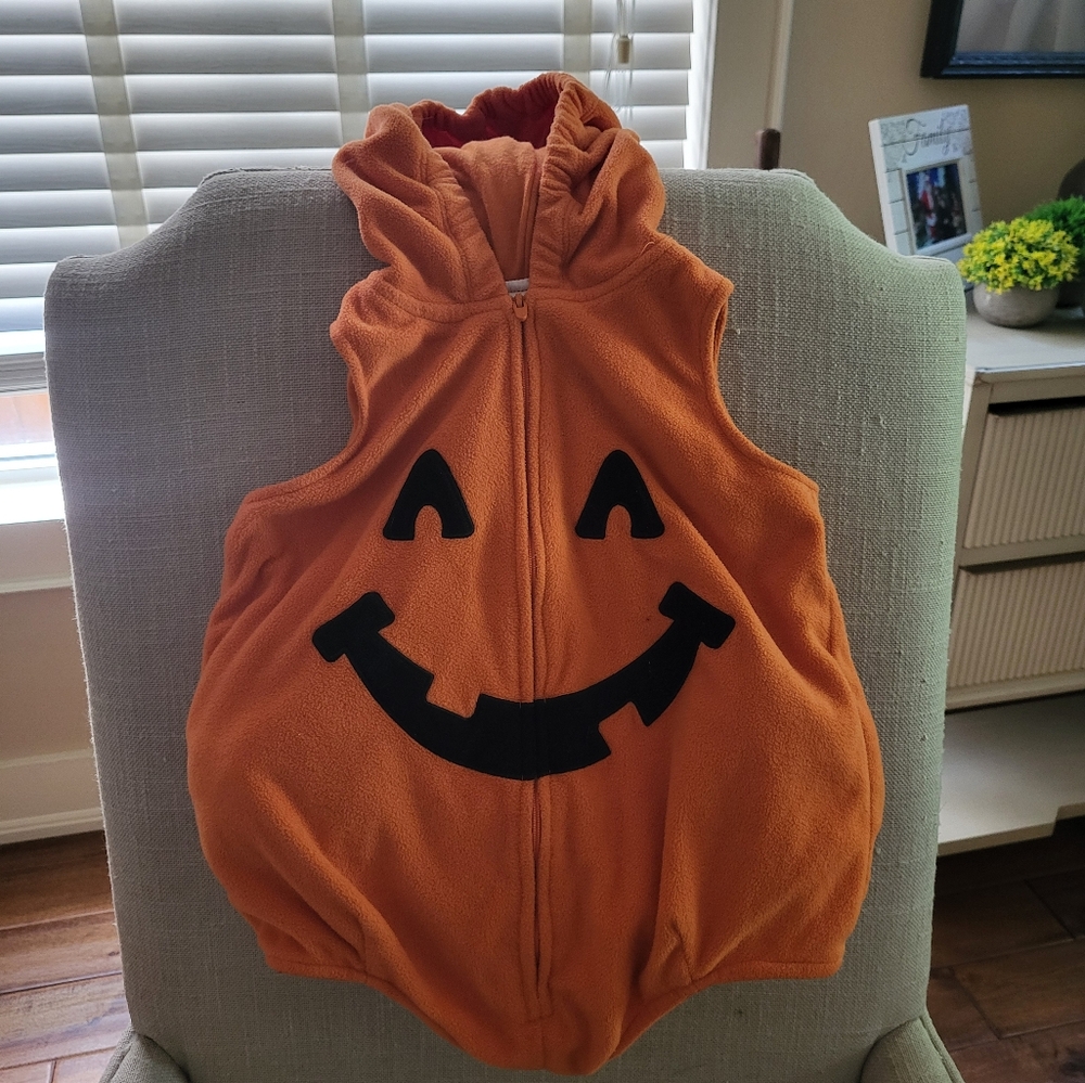 Carter's Orange Hooded Pumpkin Vest